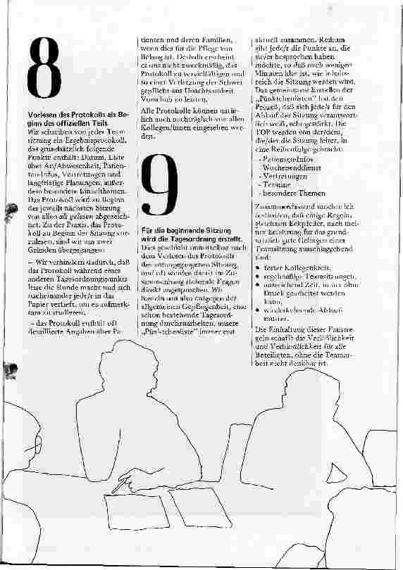 Vorschauseite 4: Das Team und seine Sitzung: Der wöchentliche Kraftakt