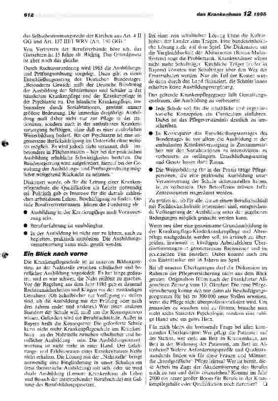 Vorschauseite 3: SDK-Kolloquium: Reformkonzepte für die Ausbildung in den Pflegeberufen