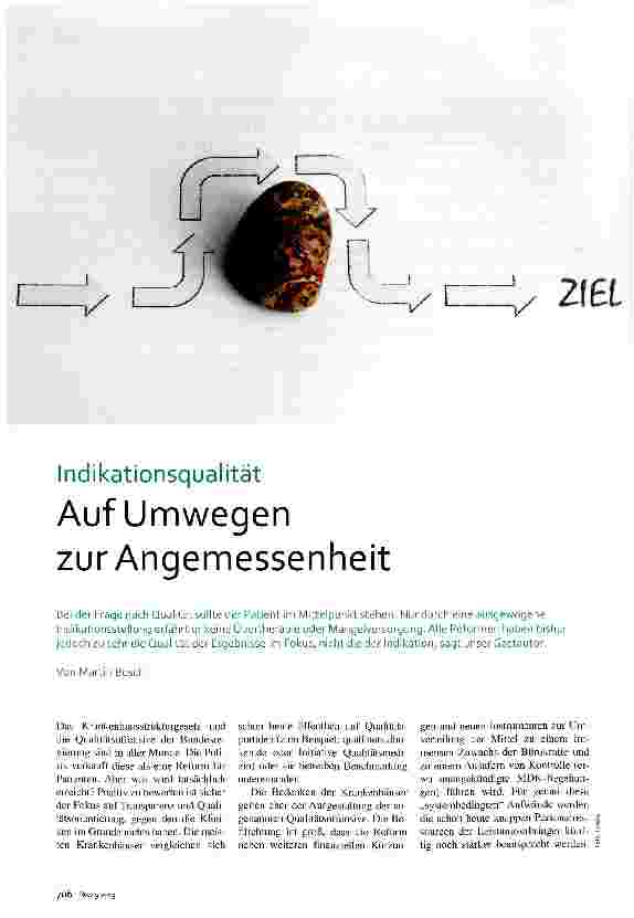 Vorschauseite 1: Auf Umwegen zur Angemessenheit