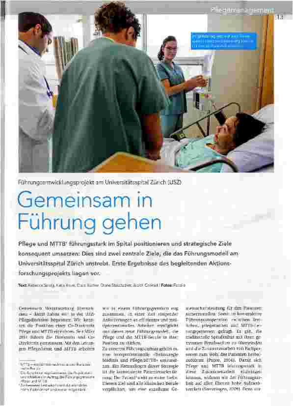 Vorschauseite 1: Gemeinsam in Führung gehen