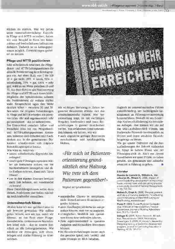 Vorschauseite 3: Gemeinsam in Führung gehen