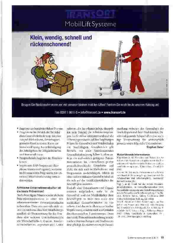 Vorschauseite 4: Präsentismus, Teil 2 Was Unternehmen tun können