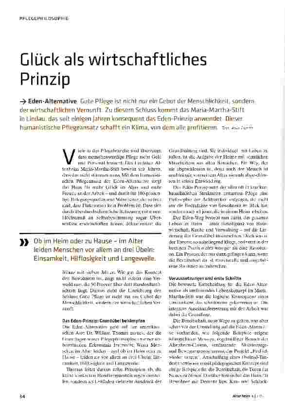 Vorschauseite 1: Glück als wirtschaftliches Prinzip