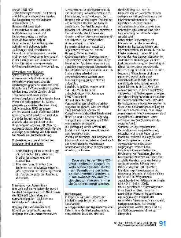 Vorschauseite 3: TRGS 525 - Gefahrstoffe in Einrichtungen der medizinischen Versorgung - Technische Regeln für Gefahrstoffe