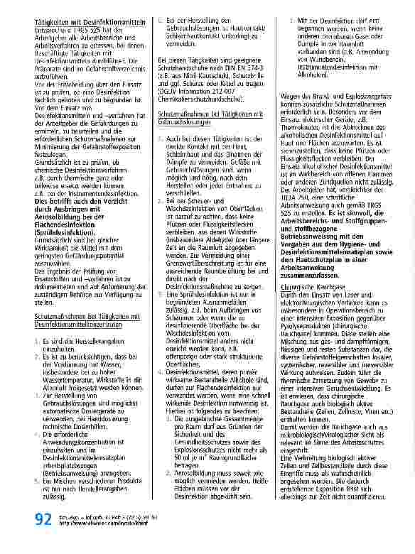 Vorschauseite 4: TRGS 525 - Gefahrstoffe in Einrichtungen der medizinischen Versorgung - Technische Regeln für Gefahrstoffe
