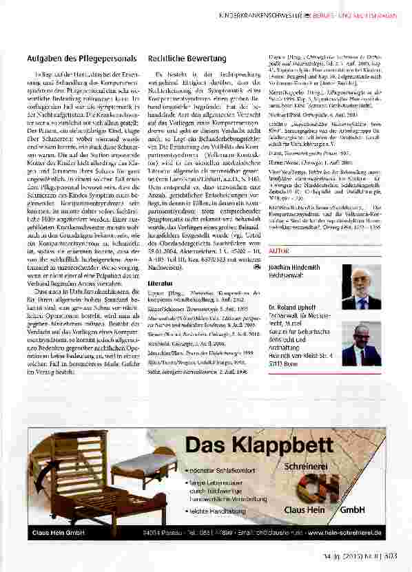 Vorschauseite 3: Kompartmentsyndrom und Volkmannsche Kontraktur
