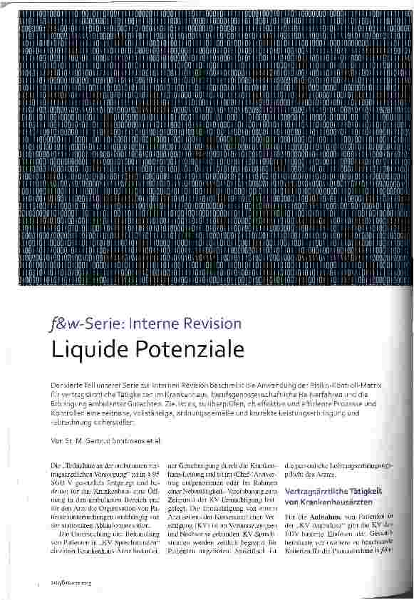 Vorschauseite 1: Liquide Potenziale