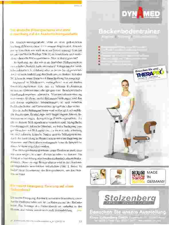 Vorschauseite 2: Akademisierung der Physiotherapie zu Ende gedacht