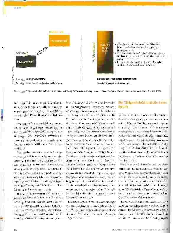 Vorschauseite 3: Akademisierung der Physiotherapie zu Ende gedacht