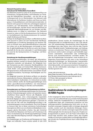 Vorschauseite 1: Qualitätsrahmen für ernährungsbezogene IN FORM-Projekte