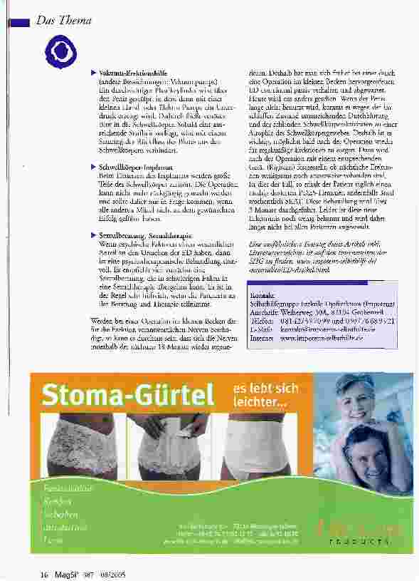 Vorschauseite 4: Erektionsstörungen - Aus für die Liebe?
