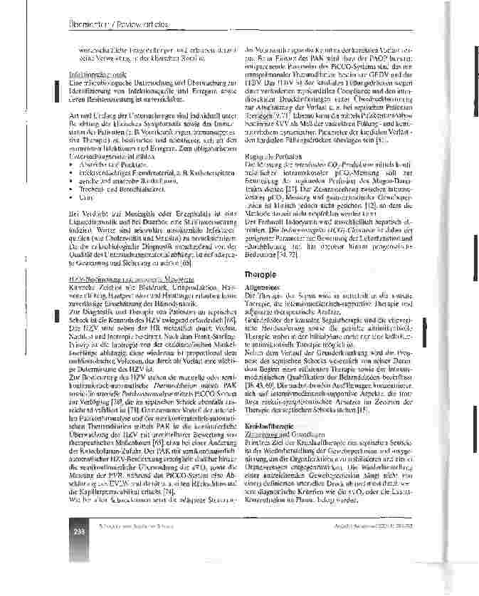 Vorschauseite 4: Septischer Schock. Zur Diagnostik und Therapie der SchockformenEmpfehlungen der Interdisziplinären Arbeitsgruppe Schock der DIVI - Teil V