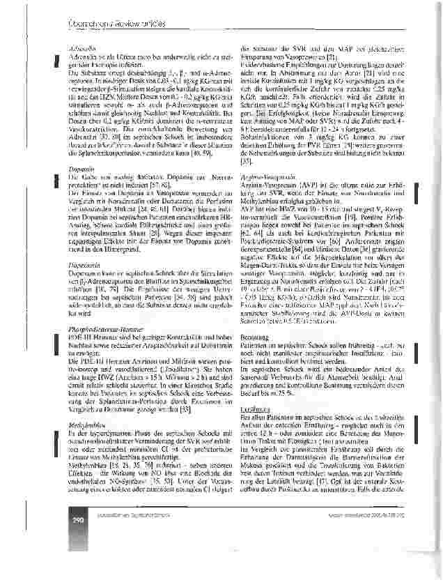 Vorschauseite 6: Septischer Schock. Zur Diagnostik und Therapie der SchockformenEmpfehlungen der Interdisziplinären Arbeitsgruppe Schock der DIVI - Teil V