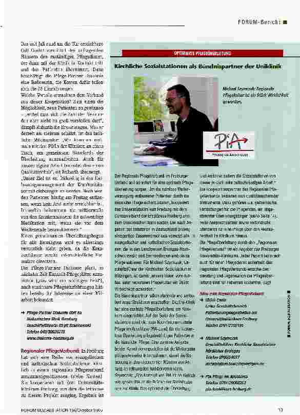 Vorschauseite 2: Entlassungsmanagement - Ziele, Modelle, ErfahrungenOptimieren heißt kooperieren