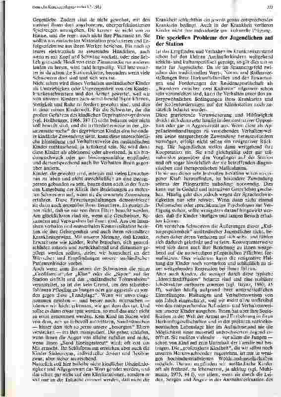 Vorschauseite 4: Kinder, Kinder - diese Ausländerkinder Sozialmedizinisches und Menschlich-Allzumenschliches zu einem schwierigen Thema