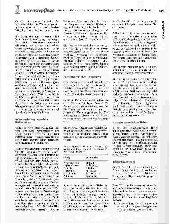 Vorschauseite 4: Fieber auf der Intensivstation - Häufige Ursachen, diagnostische Maßnahmen und Behandlung aus Sicht der Intensivpflege