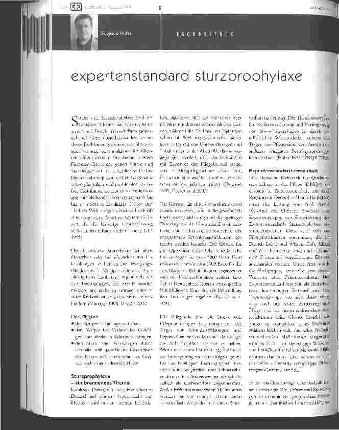 Vorschauseite 1: Expertenstandard Sturzprophylaxe