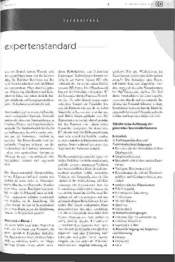 Vorschauseite 2: Expertenstandard Sturzprophylaxe
