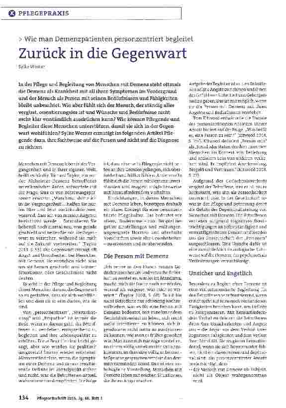 Vorschauseite 1: Zurück in die Gegenwart