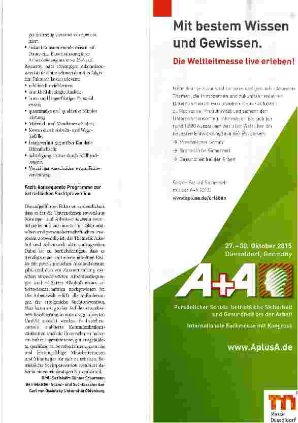 Vorschauseite 6: Sucht am Arbeitsplatz Teil 2 Kulturdroge Alkohol - Auswirkungen auf die Arbeitswelt