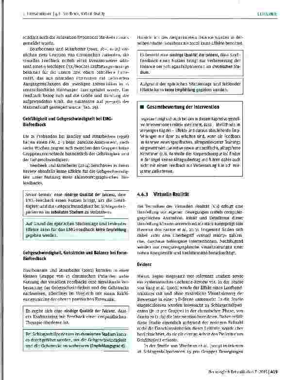 Vorschauseite 5: Feedback, Virtual Reality