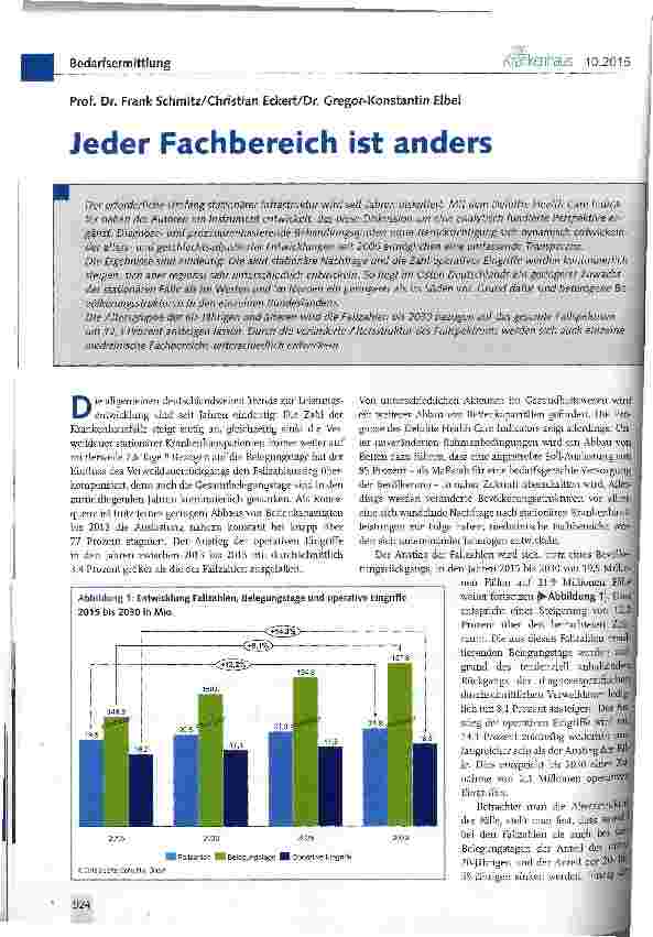 Vorschauseite 1: Jeder Fachbereich ist anders
