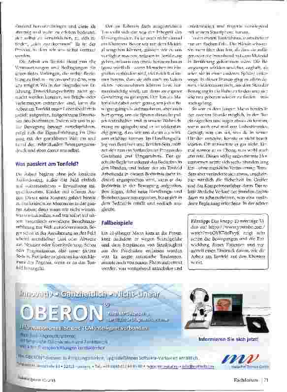 Vorschauseite 2: Arbeit am Tonfeld