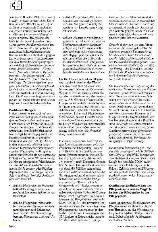 Vorschauseite 2: Qualitätsverbesserung in der Pflegeein europäischer Rundblick