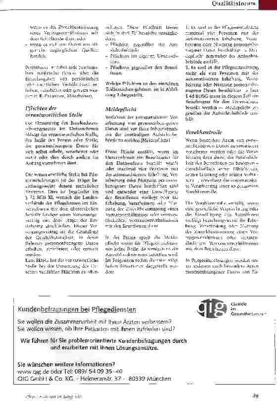 Vorschauseite 2: Das BundesdatenschutzgesetzInhalt und Relevanz für Pflegeeinrichtungen