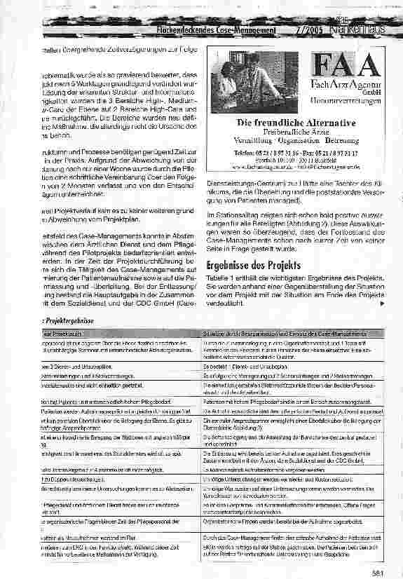 Vorschauseite 3: Flächendeckendes Case-Management im Klinikum der Universität zu Köln