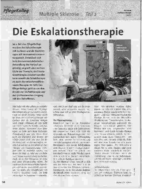 Vorschauseite 2: Multiple Sklerose Teil 2Die Eskalationstherapie