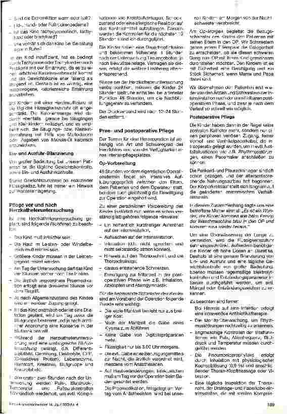 Vorschauseite 3: Die Pflege des herzkranken Kindes