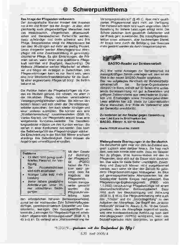 Vorschauseite 3: Pflegende und Pflege positiv gesehen