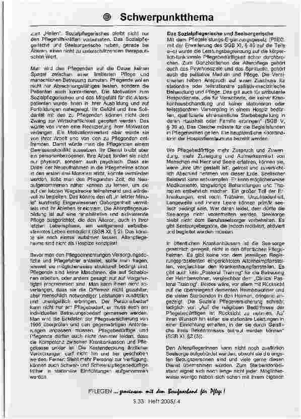 Vorschauseite 4: Pflegende und Pflege positiv gesehen