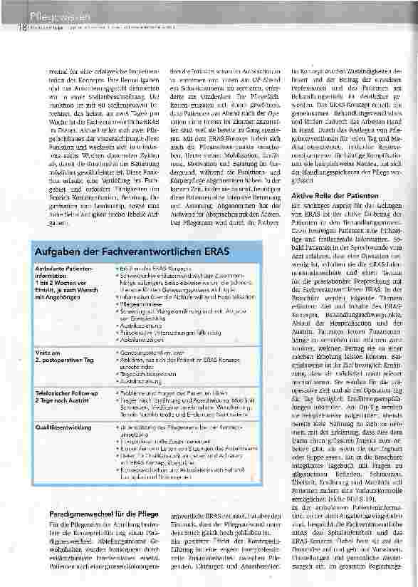 Vorschauseite 3: Qualität steigern und Kosten das ERAS-Konzept