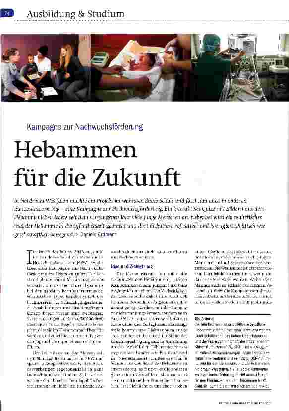 Vorschauseite 1: Hebammen für die Zukunft