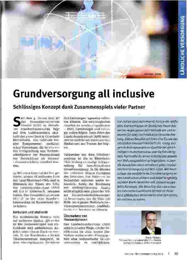 Vorschauseite 1: Grundversorgung all inclusive