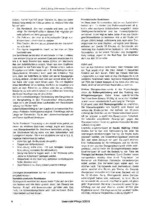 Vorschauseite 4: Aktivierende Therapiemaßnahmen für Menschen mit Parkinson