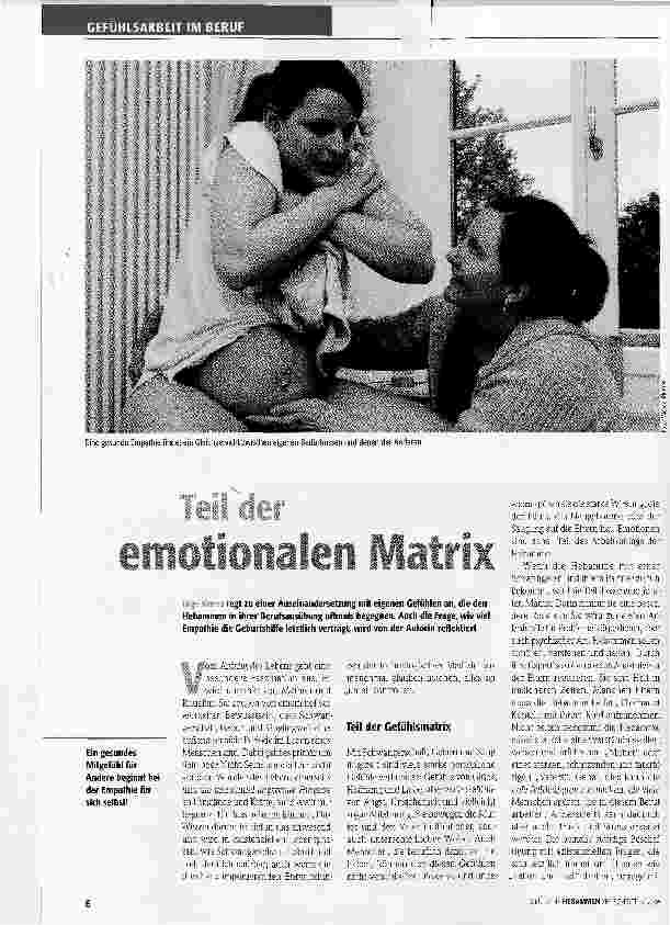 Vorschauseite 1: Teil der emotionalen Matrix