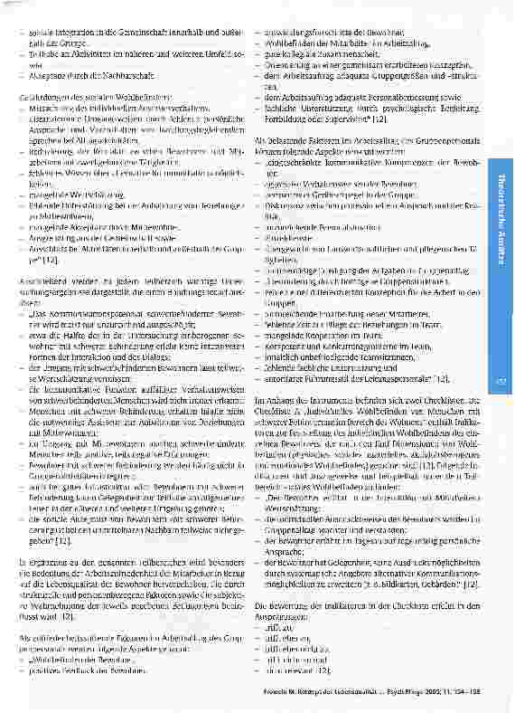Vorschauseite 4: Konzept der Lebensqualität als umfassender Ansatz im Bereich der Wohneinrichtungen für Menschen mit seelischer Behinderung
