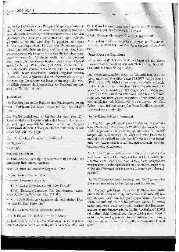 Vorschauseite 2: Einkaufs-Gutscheine zulässig