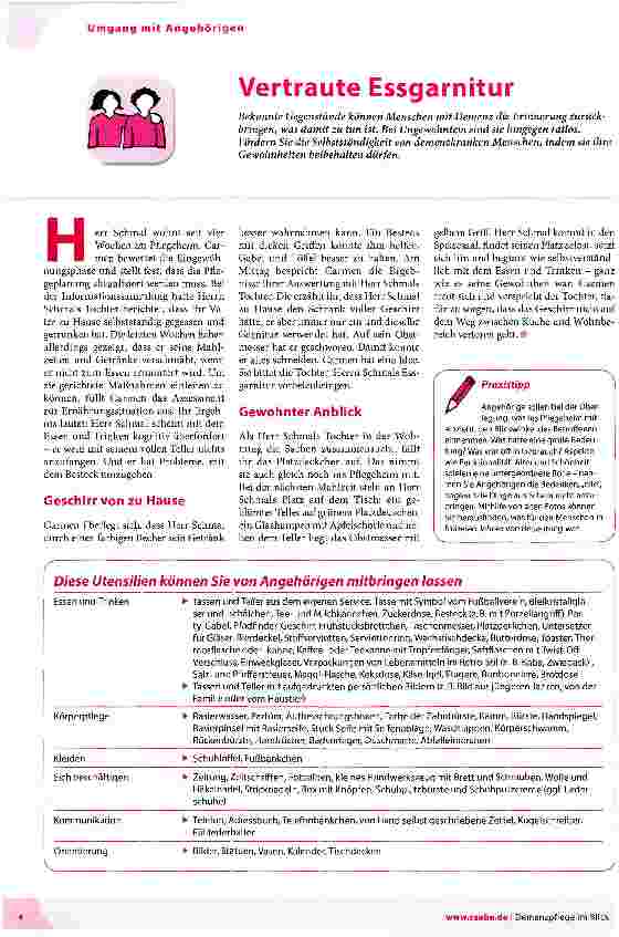 Vorschauseite 1: Vertraute Essgarnitur