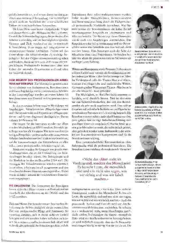 Vorschauseite 2: Professionelles Arbeiten in der Langzeitpflege
