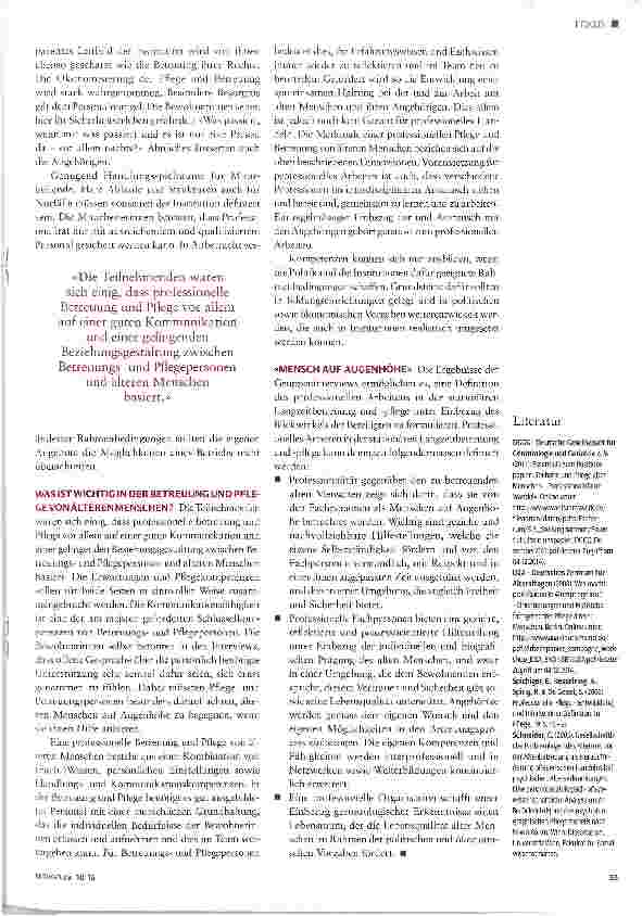 Vorschauseite 4: Professionelles Arbeiten in der Langzeitpflege