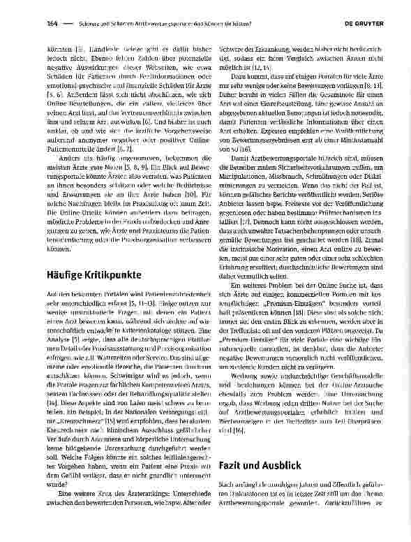 Vorschauseite 2: Arztbewertungsportale: Was können sie leisten?