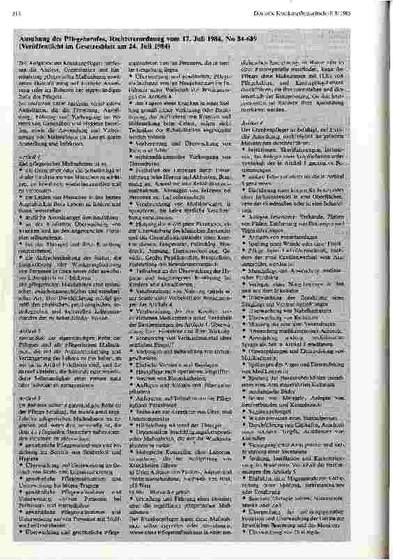 Vorschauseite 2: Krankenpflege in Frankreich Gesetze und Rechtsverordnung