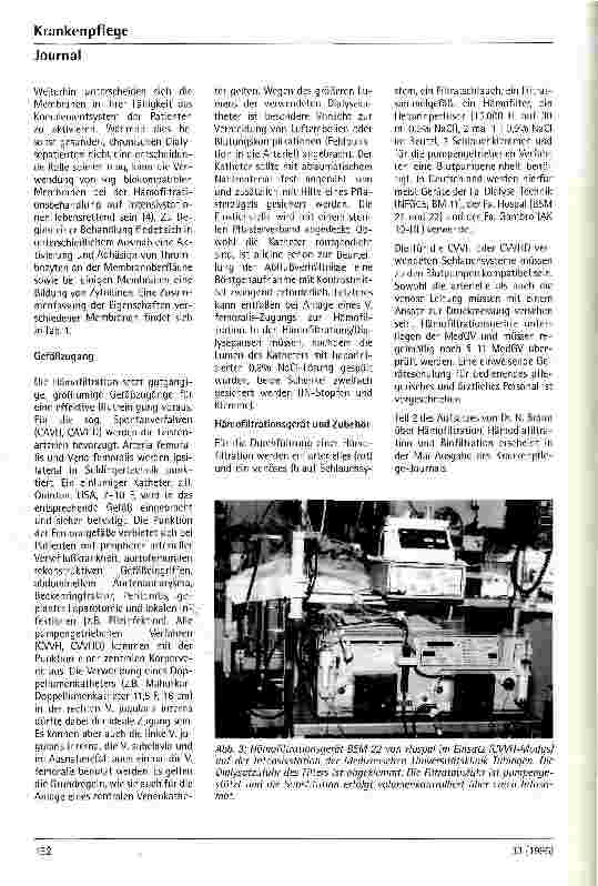 Vorschauseite 5: Hämofiltration, Hämodiafiltration, Biofiltration Methodik und Indikation bei kontinuierlichen Nierenersatzverfahren auf der Intensivstation