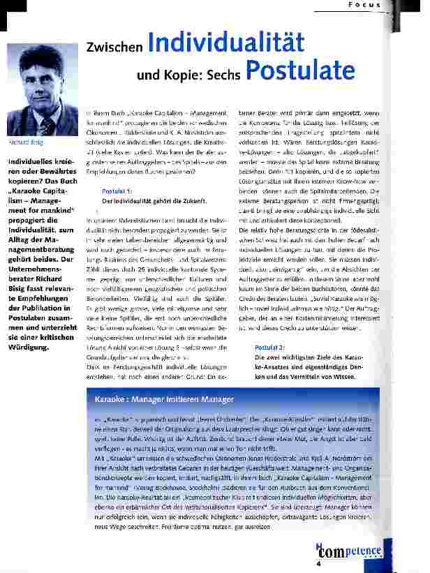Vorschauseite 1: Zwischen Individualität und Kopie: Sechs Postulate