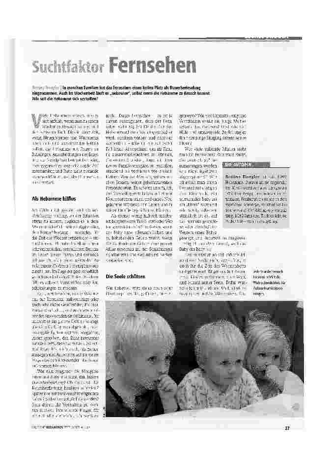 Vorschauseite 1: Suchtfaktor Fernsehen