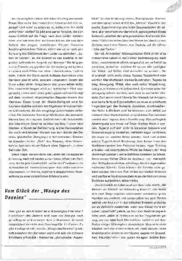 Vorschauseite 2: Vom Umgang mit dem Leiden. Eine philosophisch-theologische Annäherung